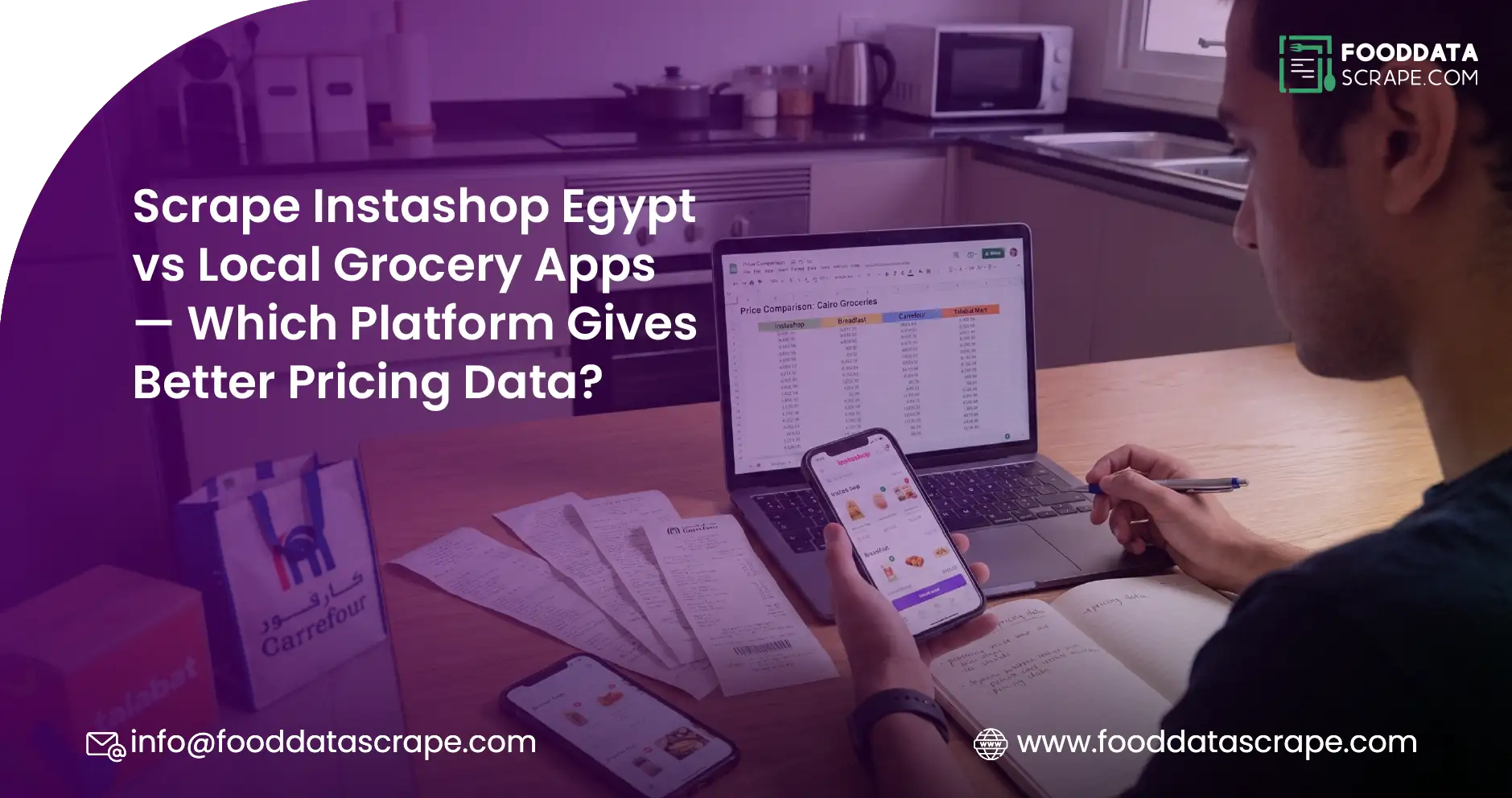 Scrape Instashop Egypt vs Local Grocery Apps — Which Platform Gives Better Pricing Data?